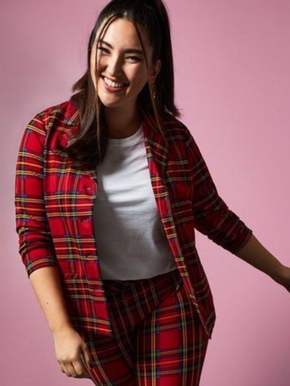 Torrid x Betsey Johnson Red Plaid Blazer. Sz 2
